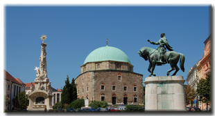 P�cs k�zponti tere a Sz�chenyi t�r